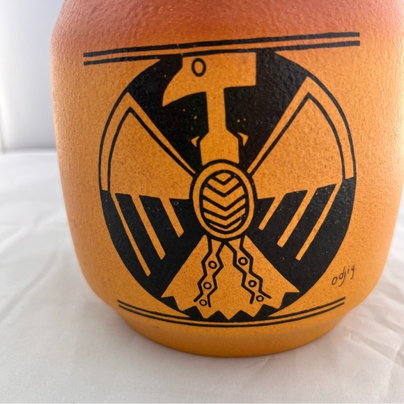 Vintage Daphne Odjig Blue Mountain Pottery Native Artist  Canada Aboriginal - Picture 5 of 14